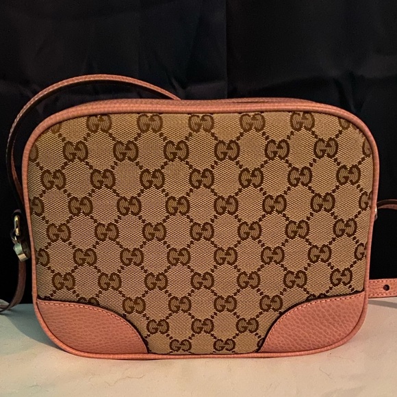GUCCI beige pink canvas leather GG guccissima bree - Picture 3 of 14